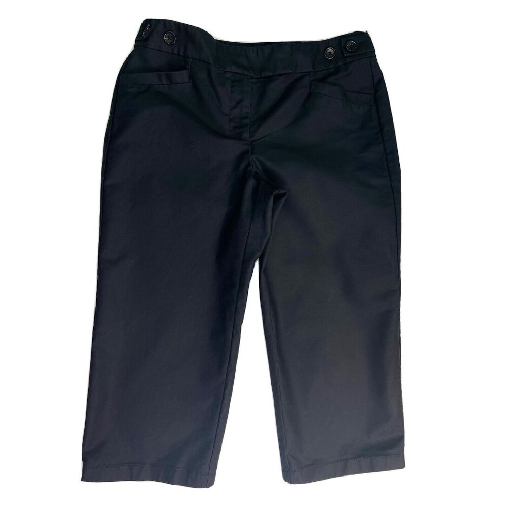 Ann Taylor  PETITE MARGO Women Black Capri Pant, size 2